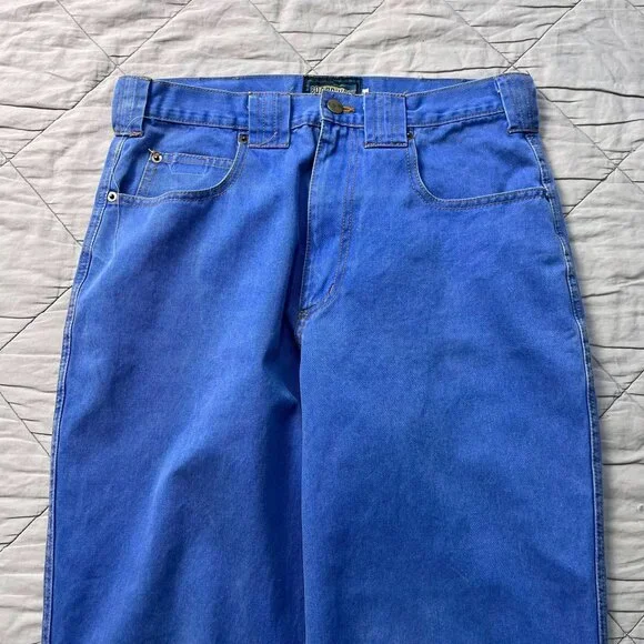 Blue Wide-Leg Denim Jeans – Size 32 - Picture 2 of 4